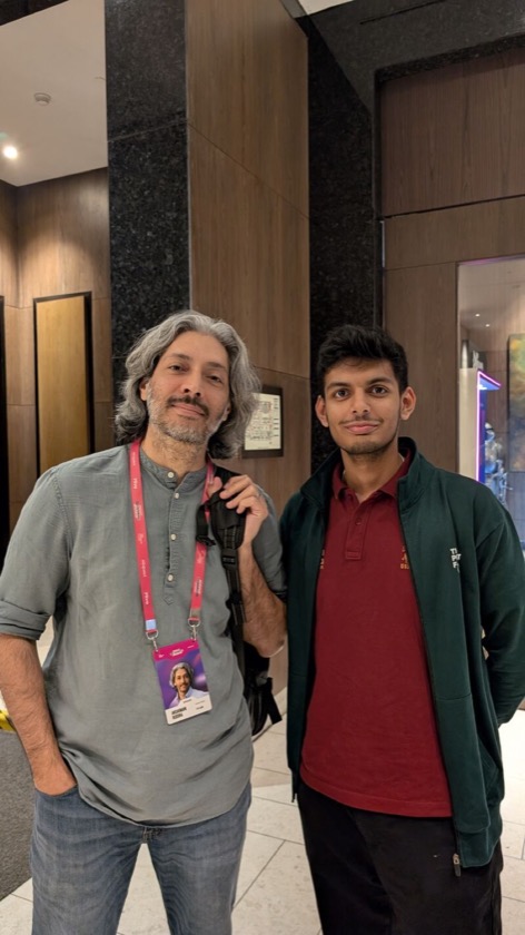 Nimitt with Anshumani Ruddra of Google at Product UnConference 2025